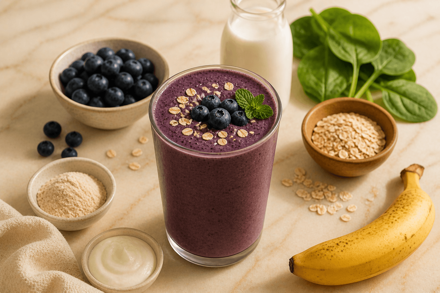 Blueberry Protein Smoothie